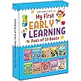 My First Early Learning Pack of 10 Books for Kids- Alphabet, Numbers, Animals, Birds, Fruit and Vegetables, Vehicles, Parts of the Body, Colours and Shapes, Pattern Writing, Activity