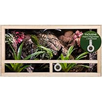 REPITERRA Terrarium 80x50x50 Cm – Holzterrarium Mit Frontbelüftung Für Reptilien