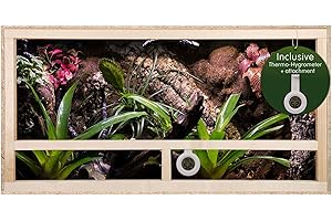 REPITERRA Terrarium mit Seitenbelüftung 100x50x40 cm