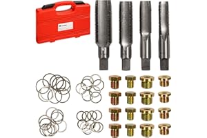 TecTake Kit de réparation pour Bouchon de vidange Bouchon du Carter d'huile filetages M13 M15 M17 M20