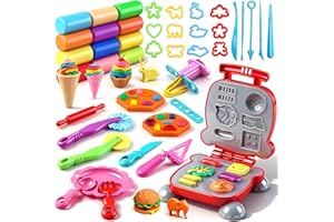 Ophy Moldes Plastilina - Juego de Plastilina Creative Fun para Plastilina Niños 2 a 5 Años | 48 Piezas con Moldes Plastilina y Herramientas Plastelina | Plasticina Bebé 1 Año No Tóxica | Regalo Ideal
