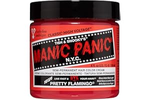 Manic Panic Pretty Flamingo Classic Creme, Vegan, Cruelty Free, Pink Semi Permanent Hair Dye 118ml