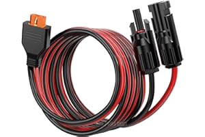 HELPERS LAB XT60i 10AWG Cavo necessario per caricare il Ecoflow Delta River Bluetti ecc Si collega al pannello solare e permette di ricaricare il Stazione Elettrica Portatile