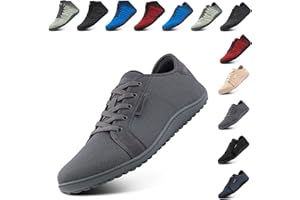 NEOKER Chaussures Pieds Nus Unisexe Orteil Baskets Homme Femme Minimaliste Chaussures Décontractées Respirant Poids Léger pour Marcher Courir Noir Kaki Gris Vert Rouge Bleu 37-47 EU