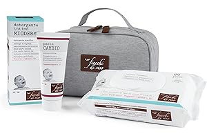 Fiocchi di Riso - Beauty Wechseltuch - Baby-Set für den Intimschutz: Mioderm Intimreiniger, Paste und Tücher Wasser nicht Wasser