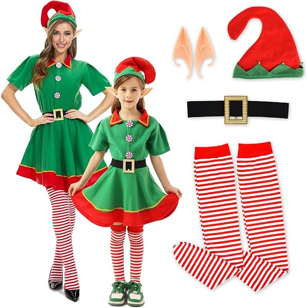 Costume Da Elfo Natalizio Per Donne E Uomini W Widmann - Set 3 Pezzi: Top, Pantaloni E Cappello, Taglia S