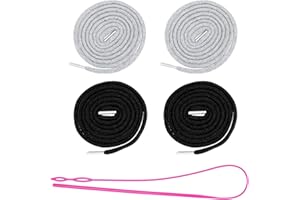 TENG HONG HUI 4 Pcs Replacement Drawstring Cord,Hoodie String Replacement with Threader Trouser Drawstring Cord Replacement Clothing Drawstrings Universal Drawstring Hoodies, Sweatpants,Sweat Pants,Shorts