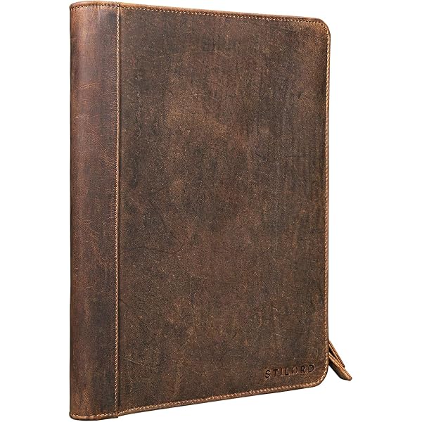 Porte-Documents Cuir Véritable 'Elton' A4 - Housse MacBook 13,3" - STILORD