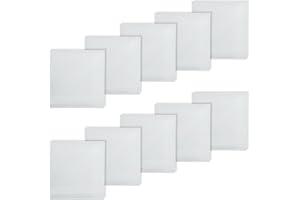 millionen-olly 10 WEISSE DAMEN TASCHENTÜCHER + STOFFTASCHENTÜCHER + 100% BAUMWOLLE, ca. 29 cm x 29 cm, Weiß