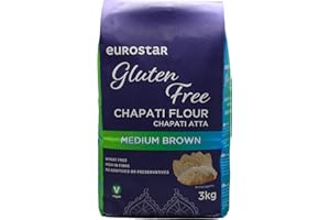 Eurostar Chapati Atta Gluten Free Flour (Medium Brown, 4x3kg)