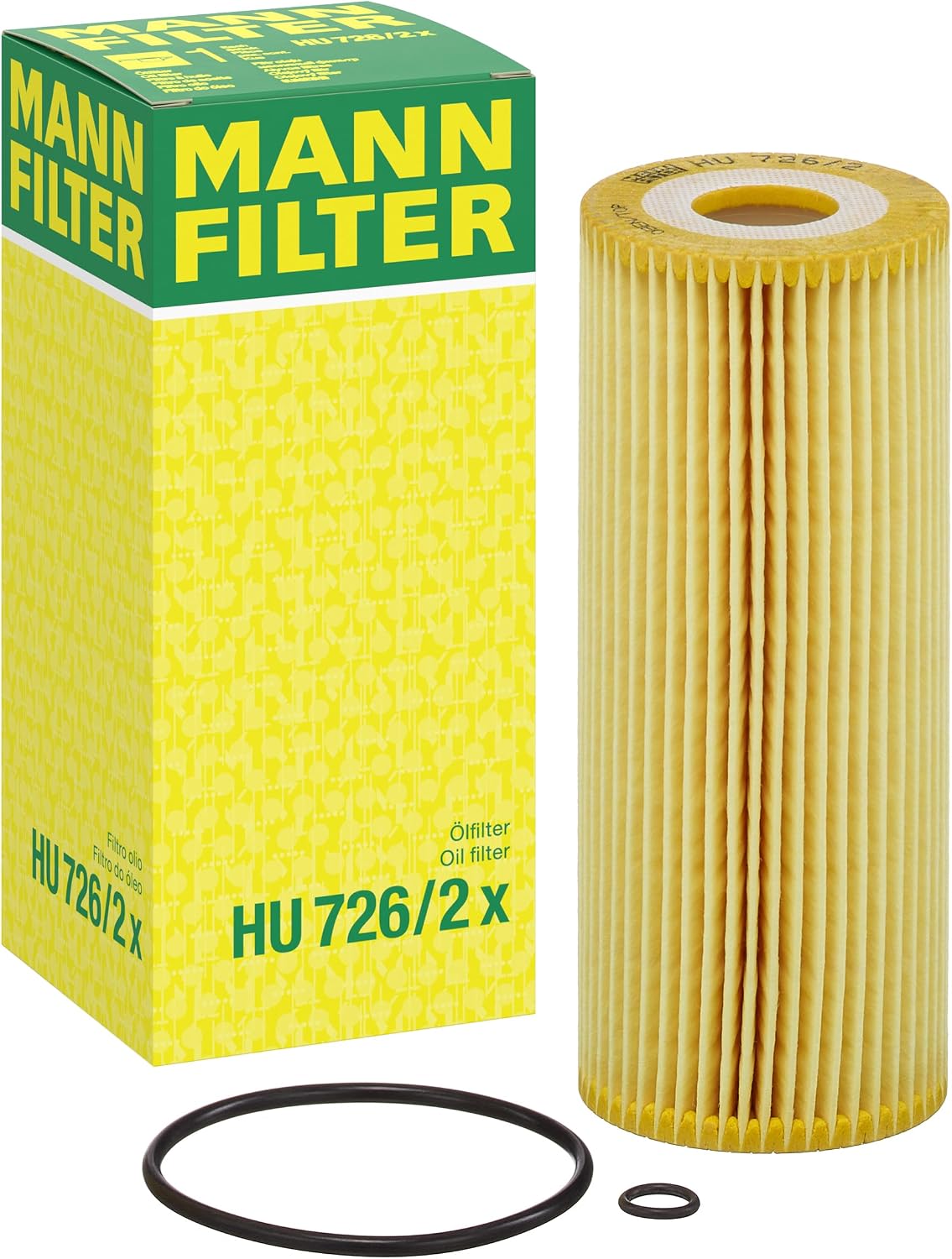 MANN-FILTER HU 726/2 x Filtro de aceite - para Automóviles + Vehículos de transporte