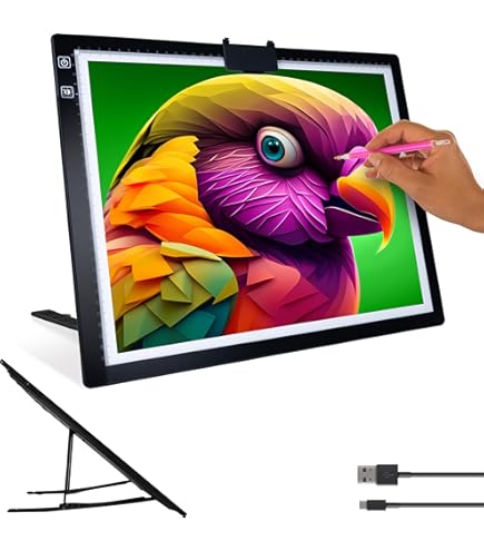 A4 LED Lichtplatte für Diamantmalerei, USB betriebenes Lichtbrett-Kit, einstellb