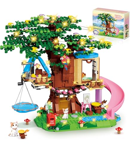 Set Blocchi Da Costruzione Casa Sull'Albero LULUFUN – 3196 Pezzi, Modello Architettonico, Giocattolo Educativo Per Adolescenti E Adulti