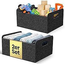 Porta Carta Igienica In Feltro Grigio - Scatola Per 4 Rotoli, Organizer Bagno Elegante - Foto 12