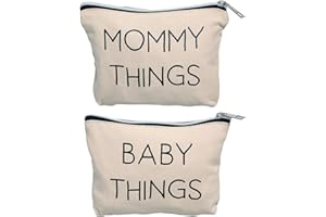 Pearhead Mommy & Baby - Set di custodie da viaggio coordinate, set organizer per mamma e bambino, beige