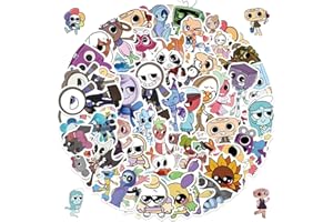 BUXIUGAN 54pcs Dandy's World Stickers,Cartoon Character Stickers Pack，Waterproof Vinyl Decals for Teens Adults Birthday Party Decorations Supplies and Laptop, Water Bottle, Skateboard, Phone Case, Bike
