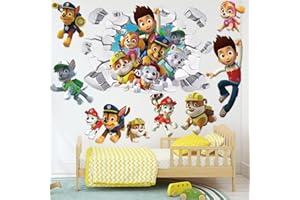 CrinIotyx Cartoon Wandtattoo Kinderzimmer Aufkleber Wandsticker Wanddeko für Schlafzimmer Wohnzimmer Multicolor PVC-Material für glatte Oberflächen