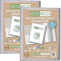 Portalistino A4 Con 40 Tasche - 4 Pezzi, Impermeabile Per Documenti - Foto 7