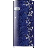 Samsung 192 L 2 Star Direct Cool Single Door Refrigerator (RR19A2Y2B6U/NL, Mystic Overlay Blue)