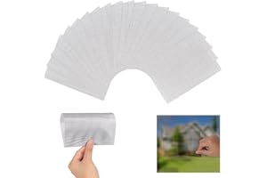 WOOWAIR 24 Stück Fliegengitter Reparatur Sticker Set, 130 x 180 mm Reparatur Insektenschutzgitter Reparaturflicken, Klettband Selbstklebend für Fliegengitter Fenster Tür, Insektenschutz Fenster, Moskitonetz