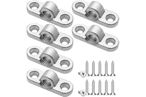 RUNYU Vorzeltösen Set - 6 Stück Metall Vorzeltöse für Wohnmobil und Wohnwagen mit 12 Schrauben - Vertikale und Horizontale Installation (Horizontale)