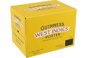 Guinness West Indies Porter Birra, Bottiglia - Pacco da 12 x 500 ml