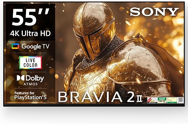 Sony 139 cm (55 inches) BRAVIA 2M2 Series 4K Ultra HD Smart LED Google TV K-55S25BM2