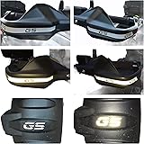 Reflektierende "GS“- Aufkleber, Silber – Handschutz + Schutzblech 