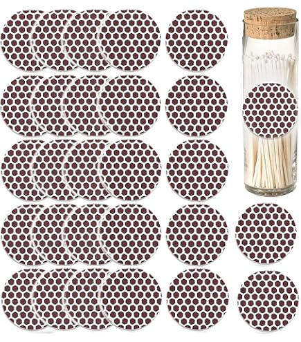 162 Autocollants Papier Allumette En 3 Feuilles - Portable, Pour Cheminées, Bougies, Camping