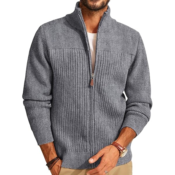 Cardigan Zippé En Maille De Coton Avec Logo Brodé