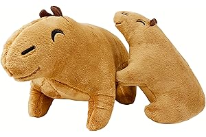 SPIRTUDE 2Pcs Capybara Plush, Capybara Stuffed Animal, Capybara Stuffed Toy, Cute Plushies Soft Plushie Doll Toy Gifts for Kids Girls Boys (30+20cm)