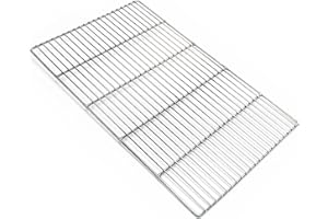WILTEC Edelstahl Grillrost eckig 54 x 34 cm rostfrei für Holzkohlegrill Gasgrill und andere