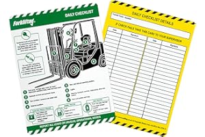 BRADY Scafftag FLT-GB-ETSI-51-10 Gabelstapler-Tag-Einsatz, Polypropylen, 193,00 mm Höhe x 144,00 mm Breite, 10 Stück