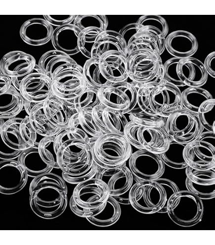 30 Anelli Per Tende GARDINIA | Bianchi, Ø11mm Interno | Per Binari Tendaggi | Fissaggio Semplice - Foto 10