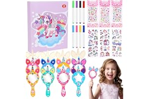 SUNtoys DIY Einhorn Deko Kindergeburtsta, Geschenke für 3-12 Jahre Mädchen ab 3-12 Jahre Mädchen Bastelset Kinder ab 3-8 Jahre Kindergeburtstag Basteln Basteln Kindergeburtstag Einhorn Bastelset