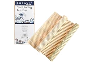‎EXZACT Exzact Sushi-Rollmatten, 2 Stück, geeignet für Anfänger und Erfahrene