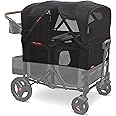 Radio Flyer Voya Stroller Wagon Accessory, Mosquito Mesh with Bag, Mosquito Netting Cover for 4 Seater High Sides Stroller Wagon