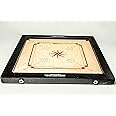 Precise Champion Bulldog Jumbo English Ply Wood Carrom Game Board with Coin, Striker and Powder, 12 mm