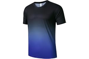 Gaiatiger Men's T-Shirt Quick Dry Gym T Shirt Moisture Wicking Running Top for Men Breathable Sport Short Sleeve Top