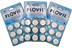 Cristalis Flovil Clarifiant Ultra concentré, pour Tous Types de filtres piscines - Lot de 27 pastilles - Made in France Blanc