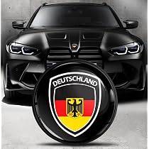 Badge Crâne Skull BMW Emblème Capot Et Coffre 82mm - Compatible Nombreux Modèles