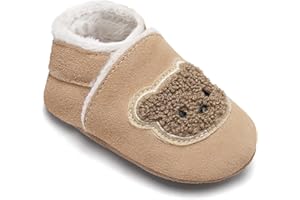 ICEUNICORN Scarpe Primi Passi Bimba Bimbo Invernali Scarpine Primi Passi Bambina Scarpine in Pelle Bambino Calda Fodera Pantofole Bambini