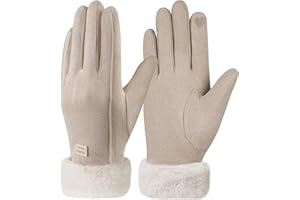 Omtofo Handschuhe Damen Winter Warme Touchscreen Winterhandschuhe Thermo Handschuhe Mit Fleece Futter Outdoor Winter Geschenke FüR Skifahren Radfahren Geschenk