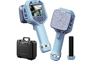 FOTRIC TD2e Kit akustisk kamera med extra batteri och hårt fodral, 64 MEMS mikrofon akustisk bild, trycklufts- och vakuumsyst
