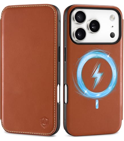 Wallet Case Compatible With Phone 17 Pro Max, OHCOLDA Crossbody Case RFID Blocking Card Holder Magnetic Flip Folio Purse, Shockproof Leather Strap