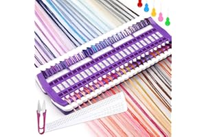 CERICAI Embroidery Thread Organiser, 50 Positions Floss Organizer for Embroidery Floss Storage, Cross Stitch Thread Holder DIY Crafts Sewing Embroidery Thread Storage Tool (B)