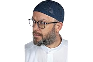 ihvan online Türkische muslimische Knicken Kufi-Hüte für Männer, Taqiya, Takke, Peci, islamische Kappen, islamische Geschenke, Standart-Größe