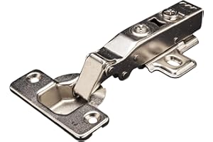 System Holz s.r.l. Kit 4 Cerniere con Ammortizzatore per Mobili con Ante in Legno, colore: acciaio nichelato