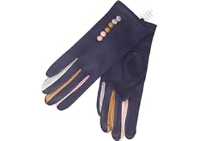 Vera Tucci 'Margot' Ladies' Gloves Suede Feel Touch Screen Multi Coloured Fingers G05