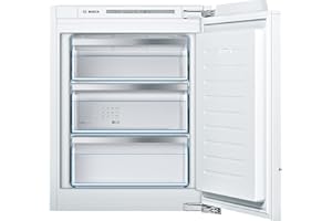 BOSCH HAUSGERÄTE Bosch GIV11AFE0 Serie 6 - Congelador empotrado (72 x 56 cm, nicho, 72 L, bisagras planas, fabricado en Alemania, baja congelación, FreshSense para temperatura interior constante)